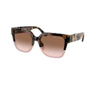 Michael Kors Donna MK2170U KARLIE 390913 Occhiali da sole Iniettato Tartaruga Marrone Squadrata Normale Sfumato