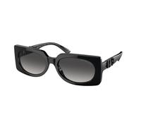 Michael Kors Donna MK2215 BORDEAUX 30058G Occhiali da sole Acetato Nero Grigio Squadrata Normale Sfumato