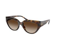 Michael Kors Donna MK2241U BOCA RATON 300613 Occhiali da sole Iniettato Tartaruga Marrone Cat Eye Normale Sfumato