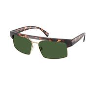 Michael Kors Donna MK2261 SAINT LUCIA 300671 Occhiali da sole Iniettato Tartaruga Verde Squadrata Normale