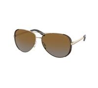 Michael Kors Donna MK5004 CHELSEA 1014T5 Occhiali da sole Metallo Oro Marrone Squadrata Polarizzata
