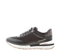 Michael Kors Donna Sneaker Nova in Pelle e Tessuto Nero più Oro Color Nero Size IT 36 - EU 36 (US 6)