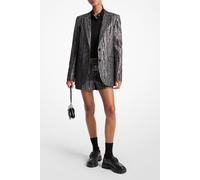 Michael Kors Double Breasted Oversized Blazer In Black / Silver Taglia: 34 | Giacche sportive Outlet | Donna | Nero