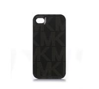 MICHAEL KORS ELETTRONICA NERA PLASTICA FIRMA MK LOGO CASE IPHONE 4,4S + SCATOLA