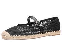 Michael Kors Espadrillas da Donna Lynn Ballet, Signature/Nappa/Nero, 35.5 EU