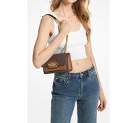 Michael Kors Heather Borsa a tracolla marrone scuro, canvas, donna