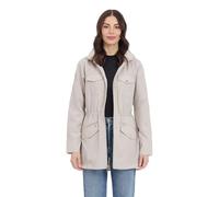 Michael Kors Giacca antipioggia da donna con cappuccio, Beige, Small