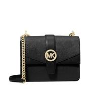 Michael Kors Greenwich - Borsa a tracolla piccola in pelle Saffiano, colore: Nero