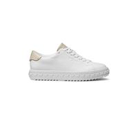 Michael Kors Grove Lace Up Trainer In White And Pale Gold Taglia: 35 | Sneakers Outlet | Donna | Bianco