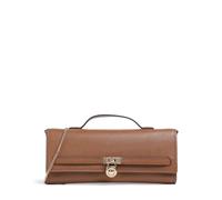 Michael Kors Hamilton Moderne Medium Borsa a spalla marrone, pelle di vacchetta grana, donna