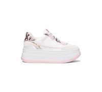 Michael Kors Hayes Lace Up Trainer In White And Pink Taglia: 36.5 | Sneakers Outlet | Donna | Bianco
