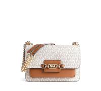 Michael Kors Heather Borsa a spalla avorio/marrone, canvas, donna