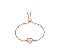 Michael Kors Heritage Oro Rosa Catena, a Pavé Cuore Ciondolo a Scivolo Bracciale