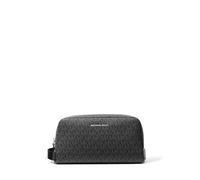 Michael Kors Hudson Toiletry Kit, Hardware in rodio lucido, nero