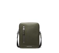 Michael Kors Hudson Vertical Zip Flight Bag uomo, Hardware canna di fucile chiaro/Ivy, One Size