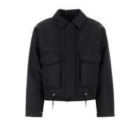 Michael Kors, ,Jackets ,Donna ,Nero ,M Nylon Cropped Reversible Bomber Jacket