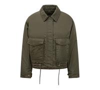 Michael Kors, ,Jackets ,Donna ,Verde ,XS Nylon Cropped Reversible Bomber Jacket