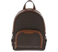 Michael Kors Borsa Zaino Jaycee Medio Pkt Zaino Mk Logo Vanillabraun Nuovo