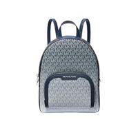 Michael Kors Zaino Tasche MK Jaycee MD PKT Backpack Logo Navy Nuovo