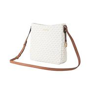 Michael Kors Jet Set - Borsa a tracolla da viaggio con logo, Vaniglia.