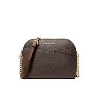 Michael Kors Borsa Tracolla Jet Set Travel Md Cupola Crossbody Braun Nuova