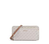 Michael Kors Jet Set Large Continental Borsa a tracolla bianco, pelle sintetica, donna