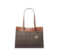 Michael Kors Jet Set Large Signature Logo Tote Bag Brown