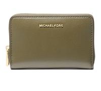 Michael Kors Jet Set Piccolo Zip Around Card Case Donna, Verde safari , Taglia unica, Jet Set Piccolo Zip Around Porta Carte