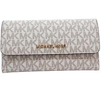 Michael Kors Jet Set - Portafoglio grande da viaggio, pieghevole in tre parti, da donna - giallo - Large