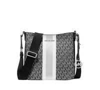 Michael Kors Jet Set Small Signature Logo Stripe Crossbody Bag Black