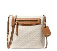 Michael Kors Jet Set Travel Large Borsa a tracolla bianco, pelle sintetica, donna