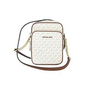 Michael Kors Jet Set Travel - Borsetta a tracolla con logo di dimensioni medie, Vaniglia., Medium