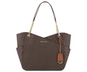 Michael Kors Jet Set Travel Large Chain Shoulder Tote Bag Mk Sig