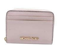 Michael Kors Jet Set Travel Medium Zip Around Card Case Powder Blush, Fard in polvere., Porta carte