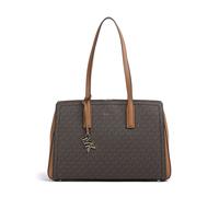 Michael Kors Laila Borsa shopper marrone scuro, canvas, donna