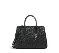Michael Kors Laila Medium Borsa a mano nero, pelle sintetica, donna
