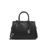 Michael Kors Laila Small Borsa a mano nero, pelle di vacchetta grana, donna