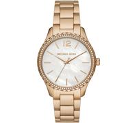 Michael Kors Layton MK6870 Women's Watch - Gold-Tone, Crystal-Embellished Bezel