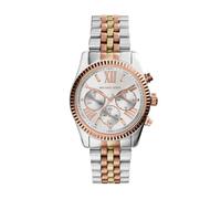 Michael Kors Lexington orologio al quarzo cronografo con cinturino in acciaio inossidabile Argento e tono oro per donna MK5735