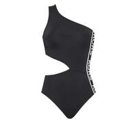 Michael Kors - Logo Cut Out One-Shoulder Onepiece - - Swimwear - Donna - Nero - M