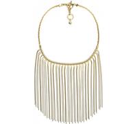 Michael Kors Mare Luxe Color Oro Acciaio Inox Frangia Collana Bavaglino MKJ2690