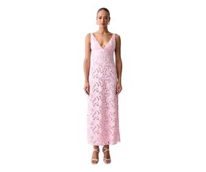 Michael Kors - Maxi Abito in Pizzo Ricamato - - Dresses - Donna - Rosa - S