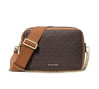 Michael Kors Bryant Medium Borsa a tracolla marrone, tela, donna