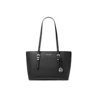 Michael Kors Medium, Quinn-Borsa Tote Taglia M Donna, Materiale Argento/Nero, Unica