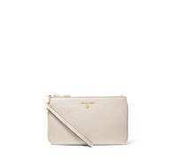 Michael Kors Medium Top-Zip Wristlet, Jet Set Charm-Bracciale Medio con Cerniera Superiore Donna, Raccordi Dorati/Crema Chiara, Talla única