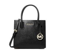 Michael Kors Mercer, Borsa a Tracolla Donna, Nero, Medium