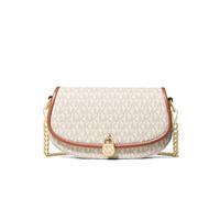 Michael Kors Mila Small Signature Logo Crossbody Bag Vanilla