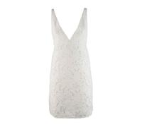 Michael Kors - Mini Abito in Pizzo Floreale Cordato - -Dresses -Donna -Bianco -XS