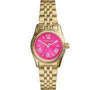Michael Kors Mini Lexington quadrante rosa orologio da donna oro MK3270