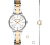 Michael Kors MK1041 Women's Pyper Gold-Tone Stainless Steel Watch and Bracelet Set